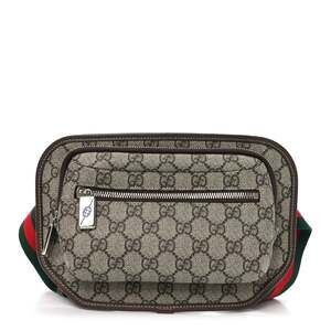 Gucci Gg Supreme Web Ophidia Belt Bag #221131G84B
